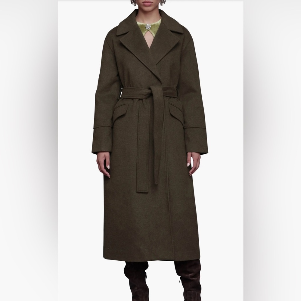 Avec Les Filles Olive Coat